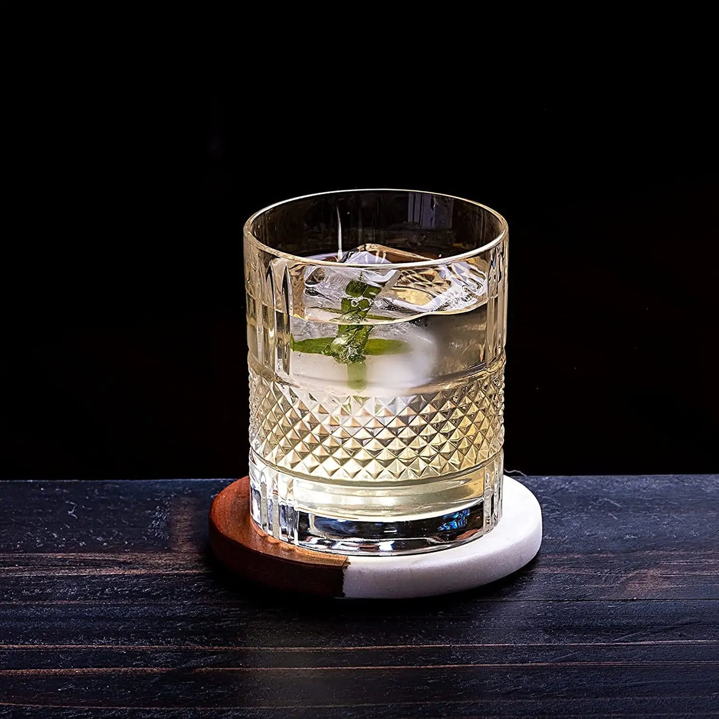 The Reserve Set - Whiskey Stones & Reserve Whiskey Crystal Glass