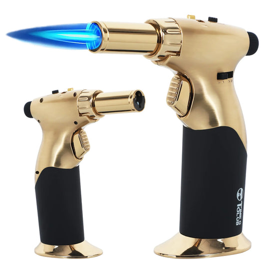 Butane Cigar Torch” (Butane Gas Not Included) (gold)