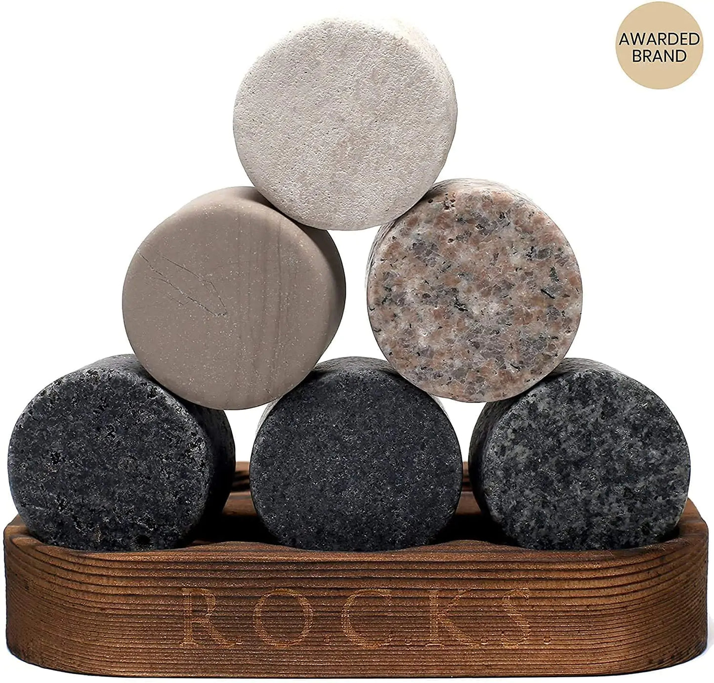 The Reserve Set - Whiskey Stones & Reserve Whiskey Crystal Glass