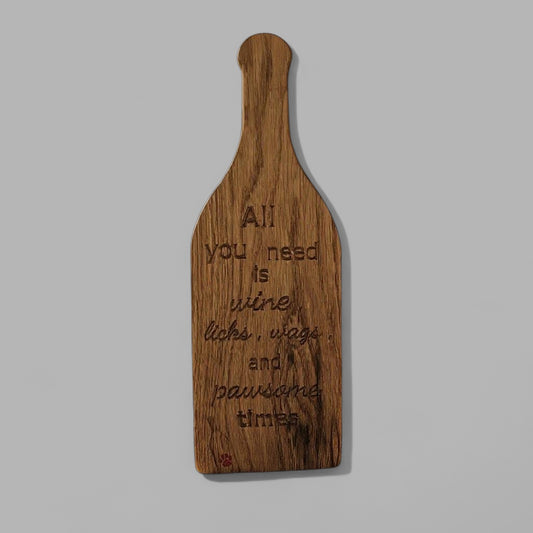 Wine Bottle White Oak Charcuterie Board”
