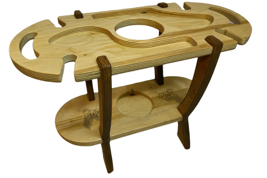 The Sommélier’s Table – Premium Handcrafted Wine & Charcuterie Caddy