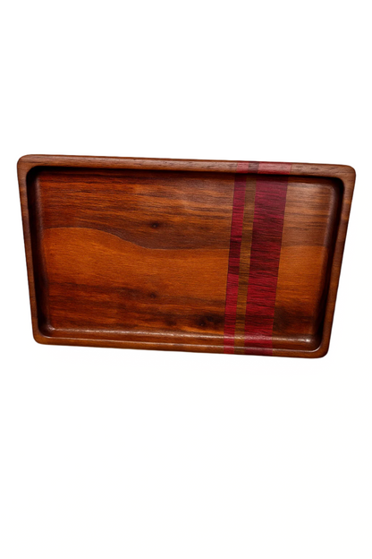 The Heritage Walnut & Purpleheart Catch All Tray
