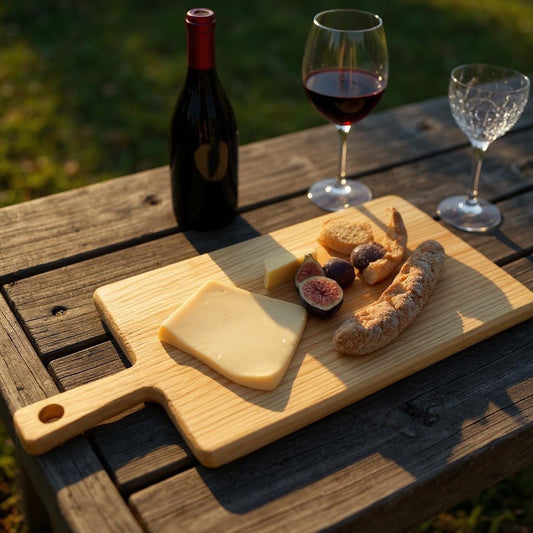 White Oak Charcuterie Board with Handle