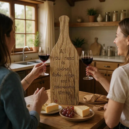 Wine Bottle White Oak Charcuterie Board”