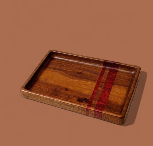 Walnut & Purpleheart Catch All Tray