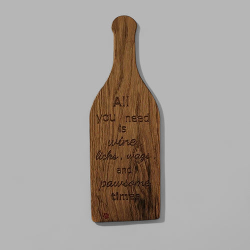 Wine Bottle White Oak Charcuterie Board”