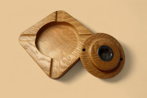 White Oak Whiskey Smoker & Cigar Ashtray Combo