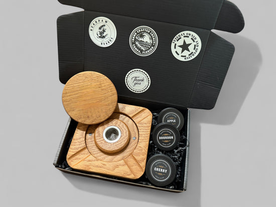 White Oak Whiskey Smoker & Cigar Ashtray Combo